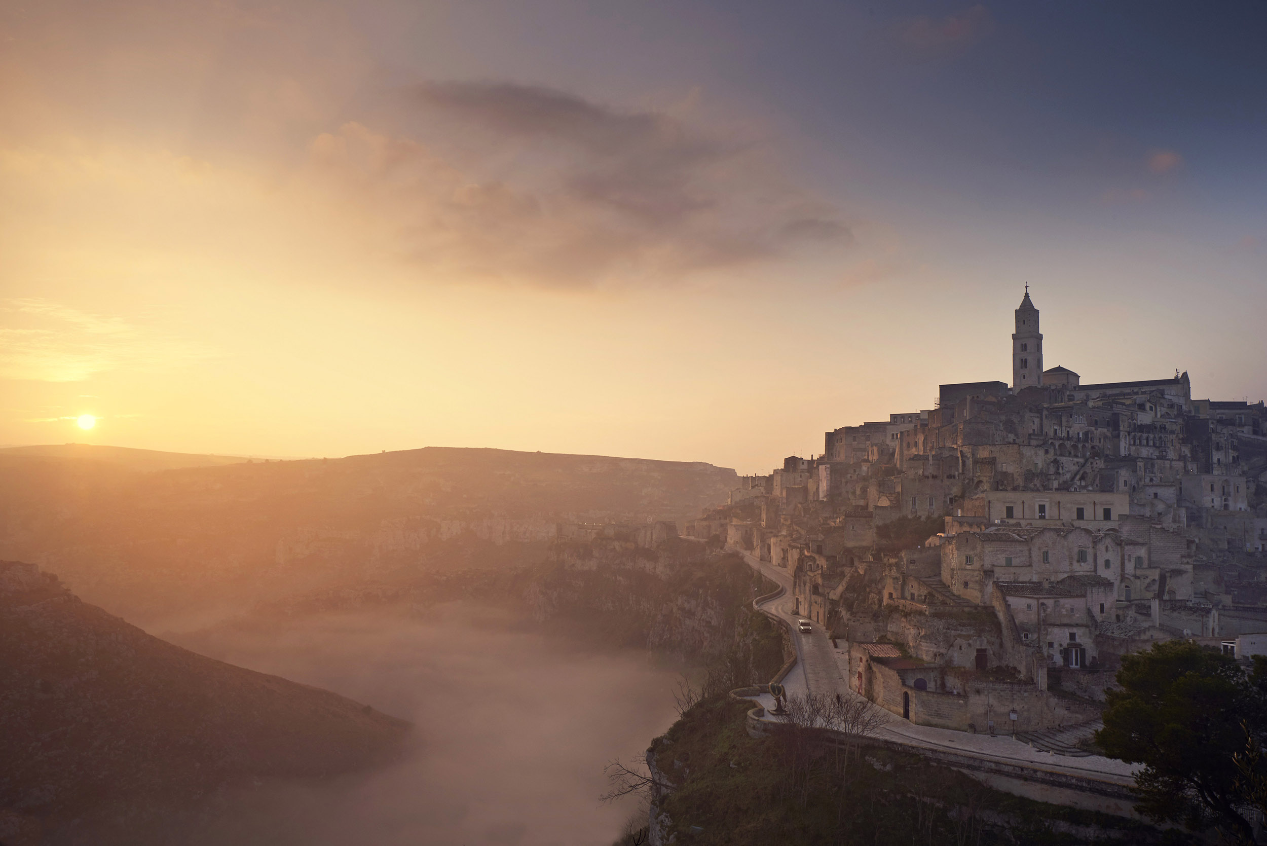 A sweet sunset in Matera.